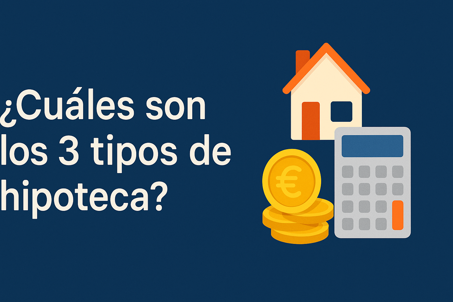 cuáles son los 3 tipos de hipoteca