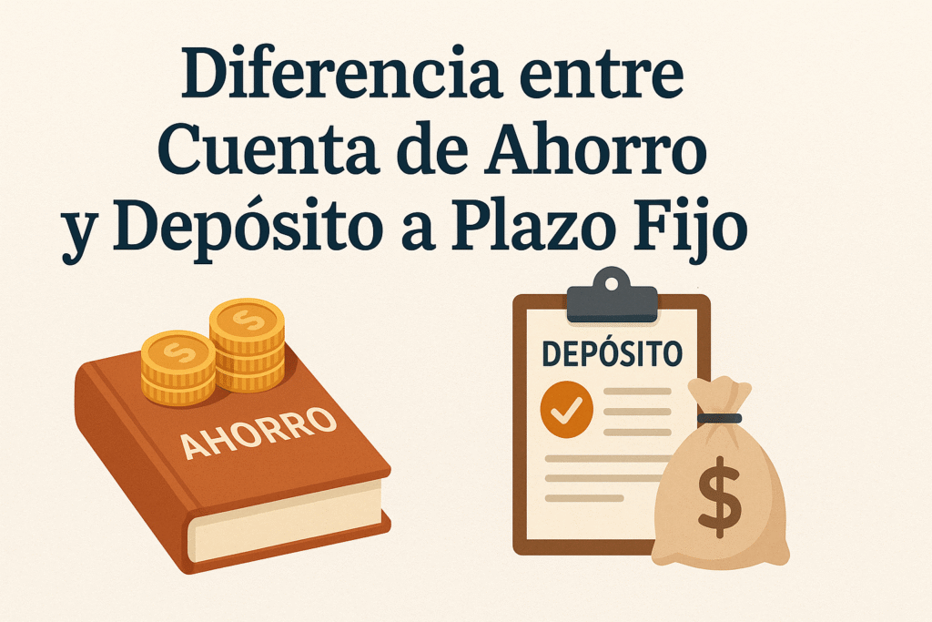 Cuenta de ahorro vs depósito