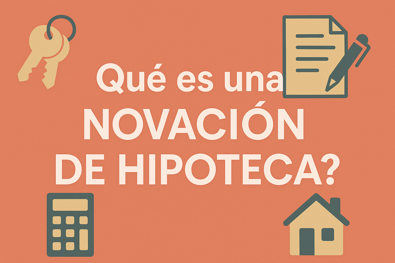 ¿Qué es una Novación de Hipoteca?
