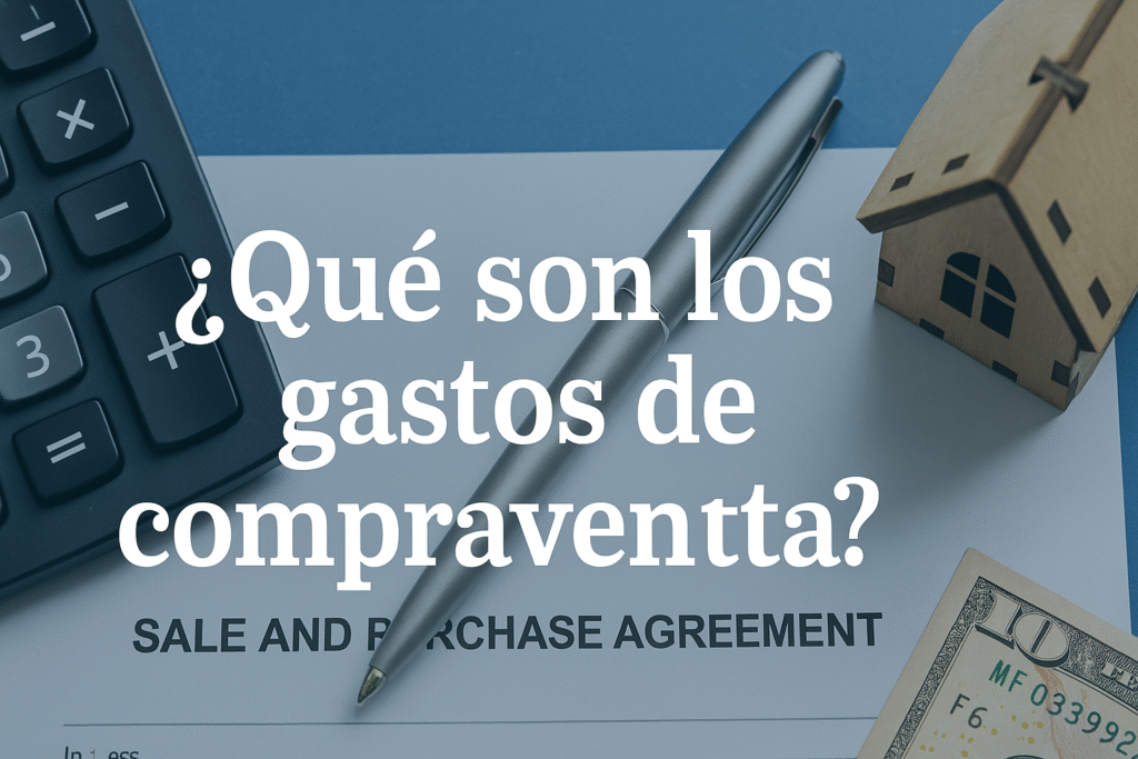 ¿Qué son los gastos de compraventa?